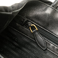 Tessuto Canapa Logo Bow Satchel