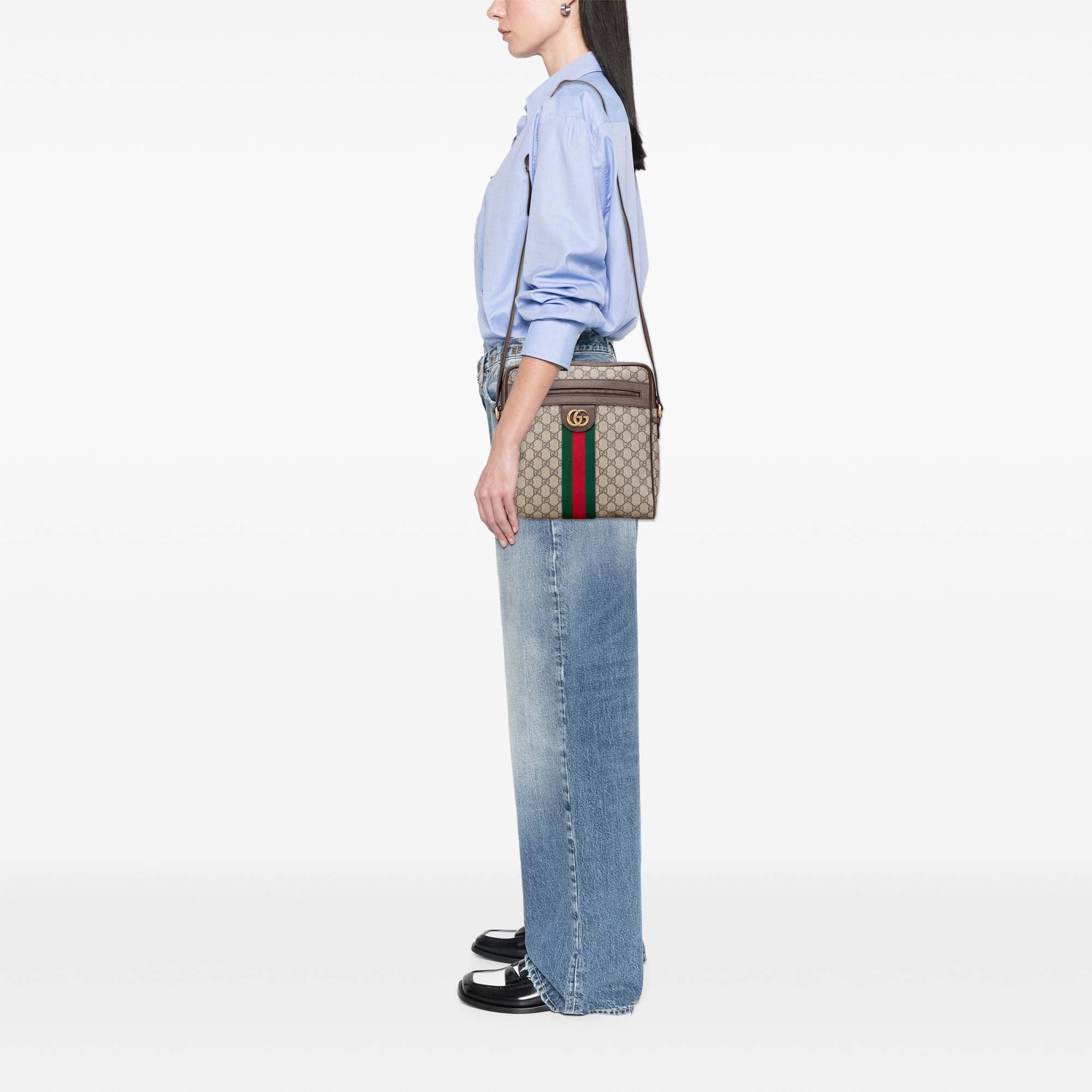 Medium GG Supreme Ophidia Crossbody