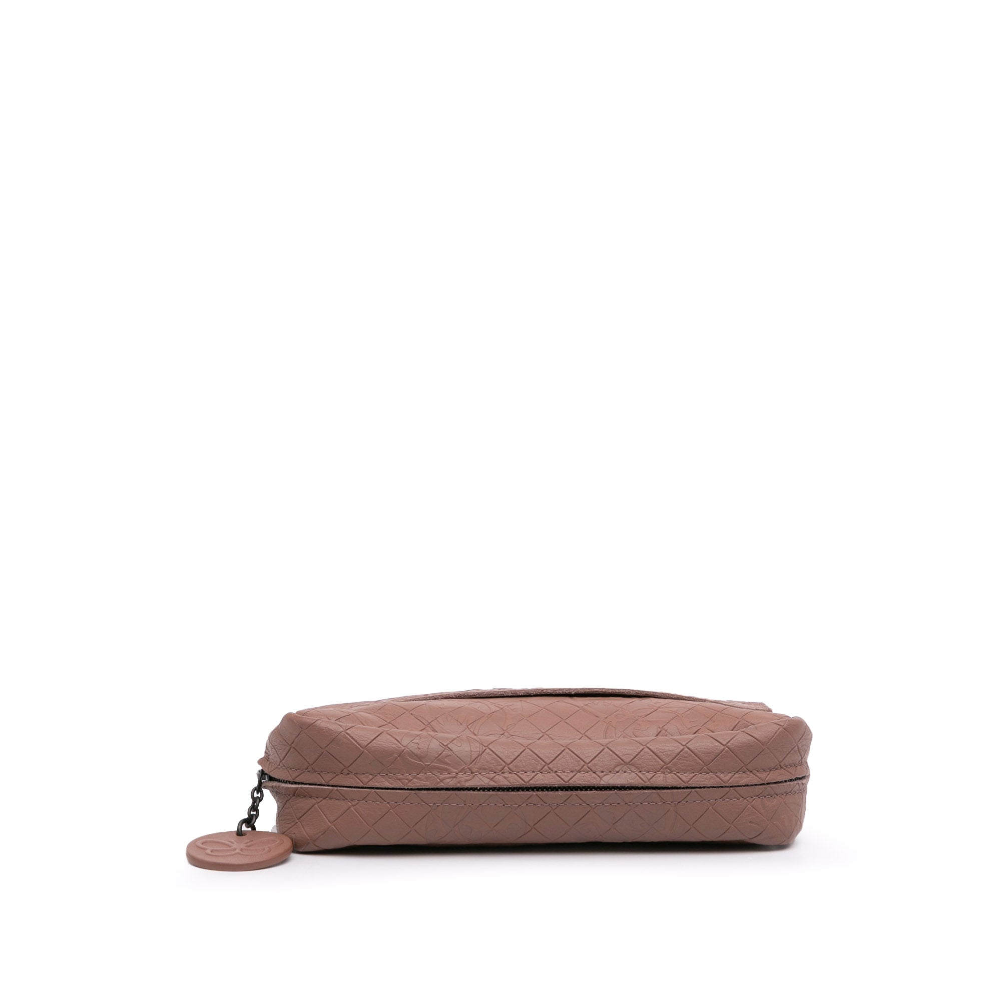 Small Calfskin Intrecciomirage Embossed Butterfly Chain Crossbody