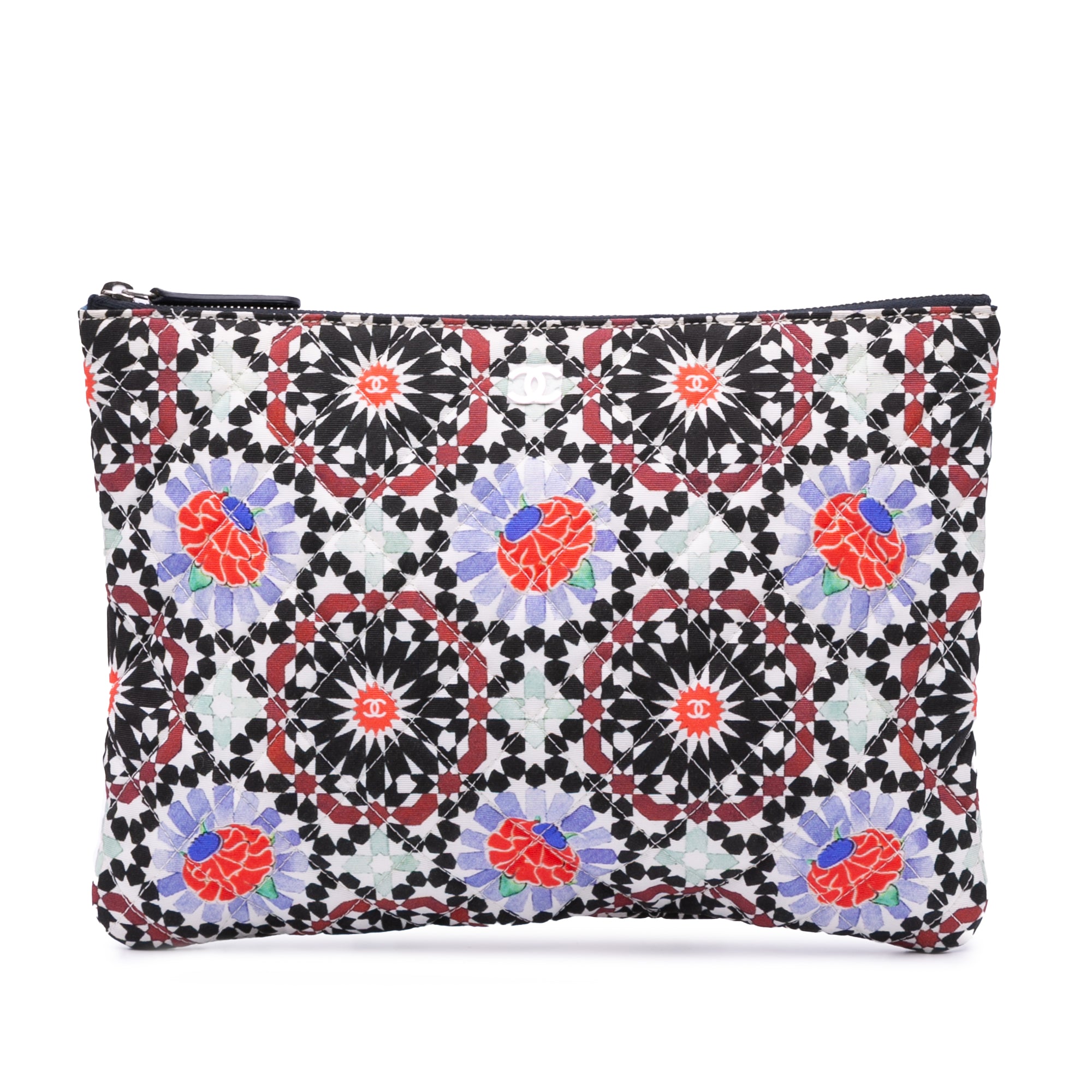 Paris Dubai Medium Printed Canvas Cosmetic Case