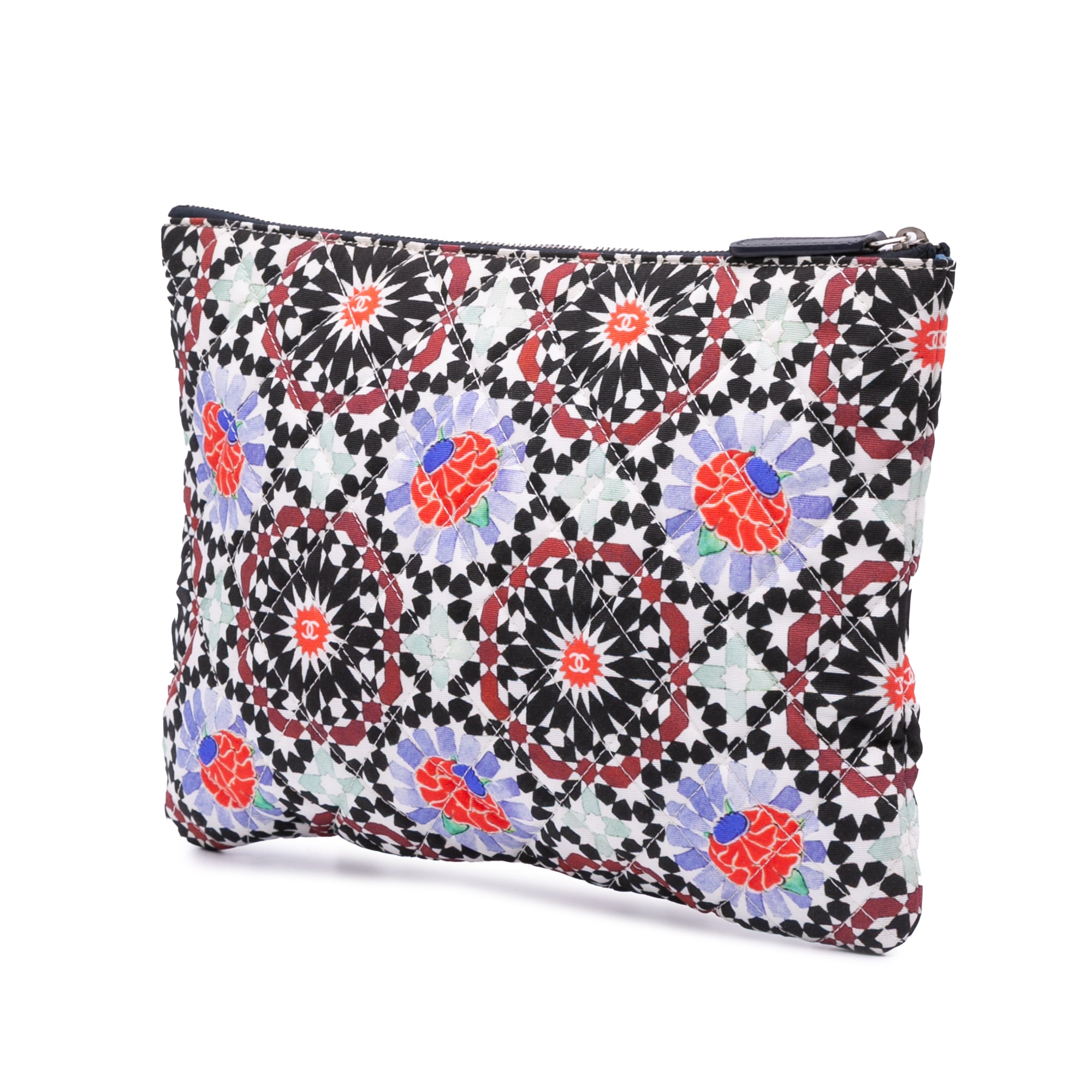 Paris Dubai Medium Printed Canvas Cosmetic Case