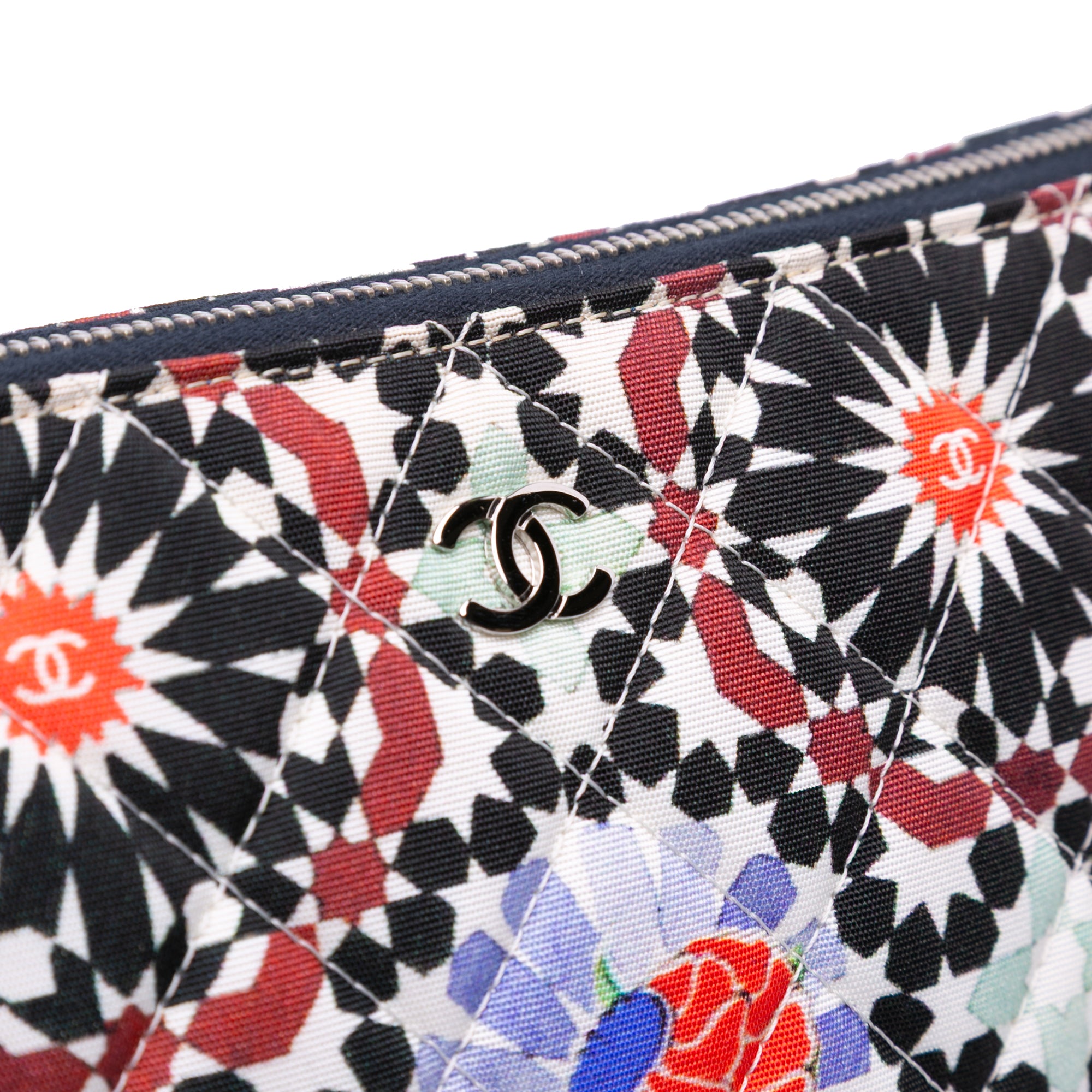 Paris Dubai Medium Printed Canvas Cosmetic Case