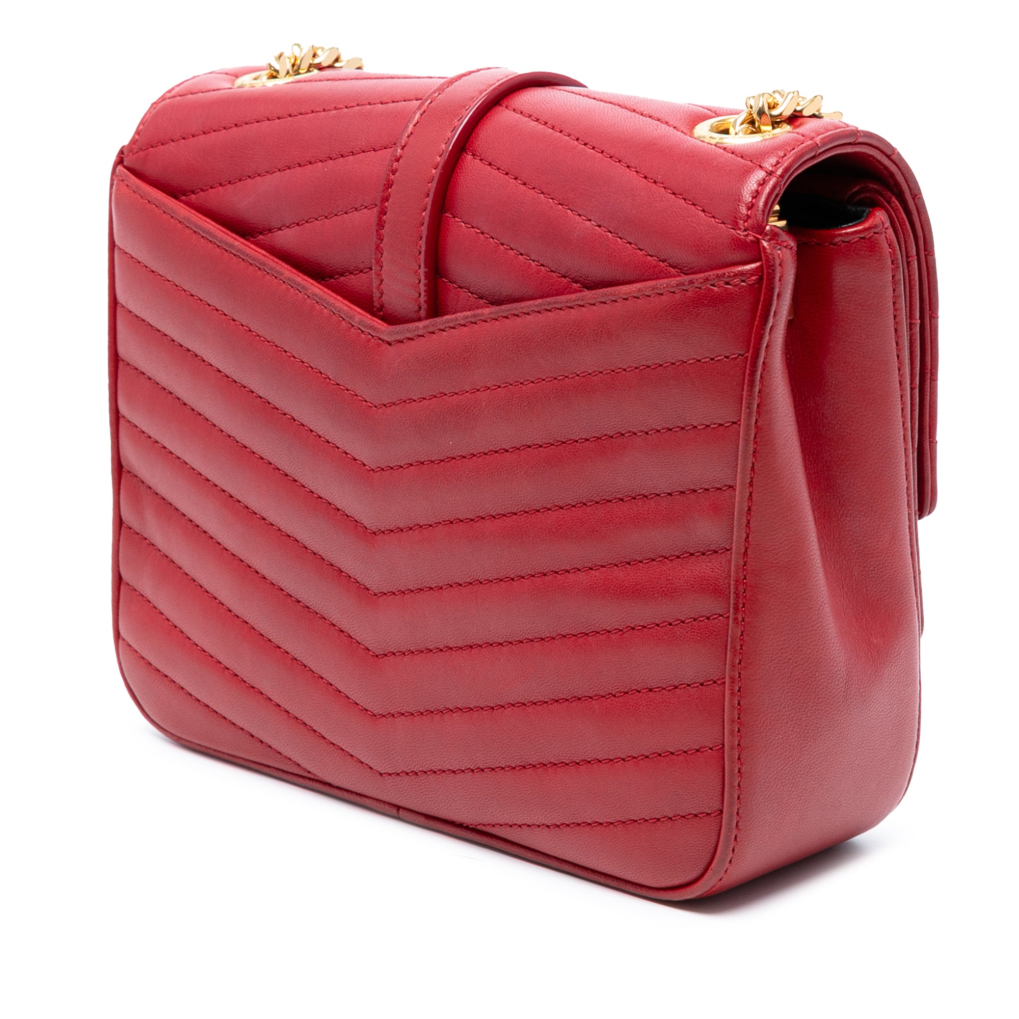 Small Chevron Lambskin Monogram Sulpice Bag