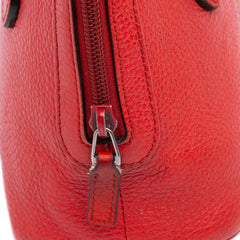 Mini Leather Web Dome Satchel