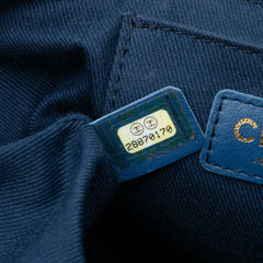 CC Quilted Denim Trip Vanity Case with Chain