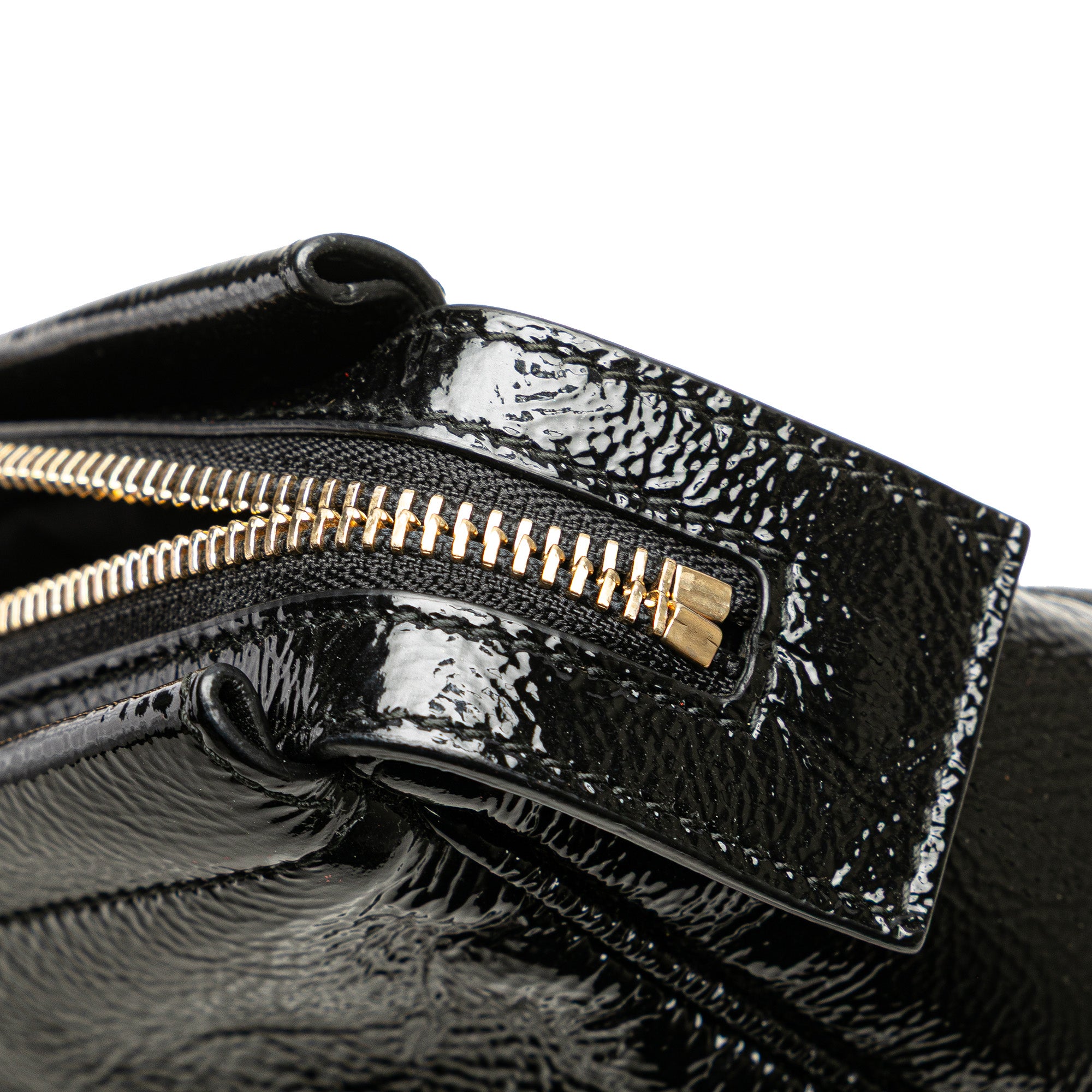 Soft Patent Soho Clutch