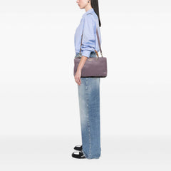 Medium Calfskin Bamboo Shopper Satchel