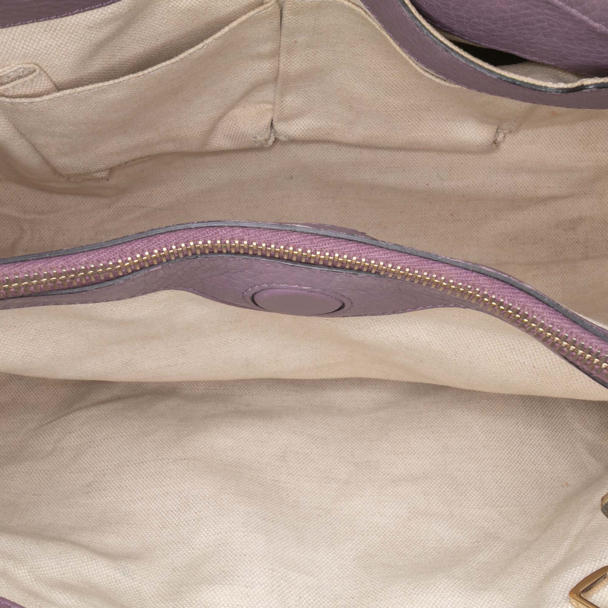 Medium Calfskin Bamboo Shopper Satchel