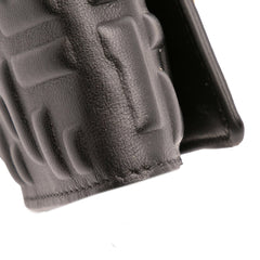 Zucca Embossed Leather Wallet On Chain