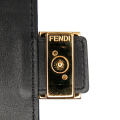 Zucca Embossed Leather Wallet On Chain
