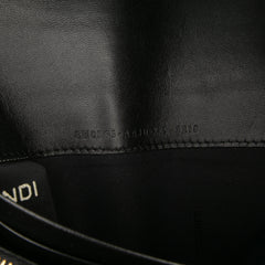 Zucca Embossed Leather Wallet On Chain