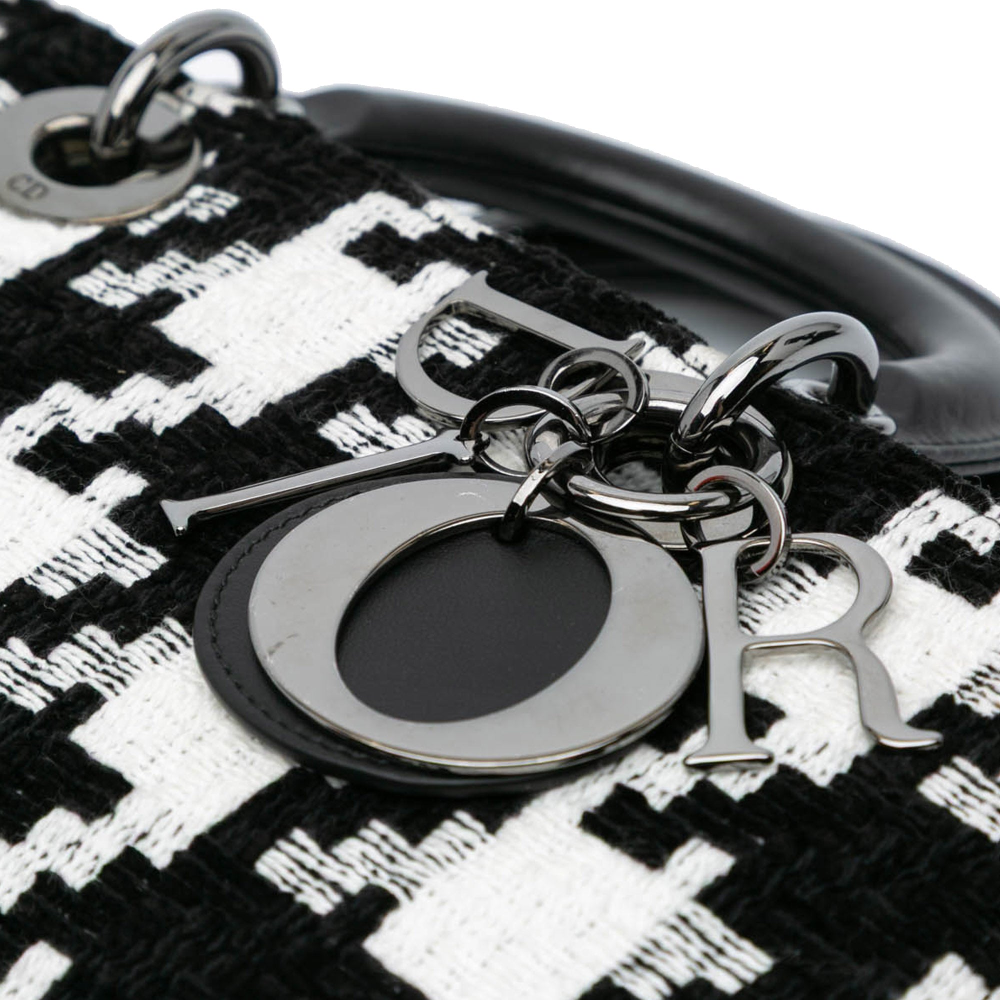 Medium Canvas Macro Houndstooth Lady D Joy