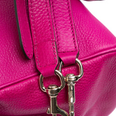 Small Calfskin Bamboo Shopper Satchel