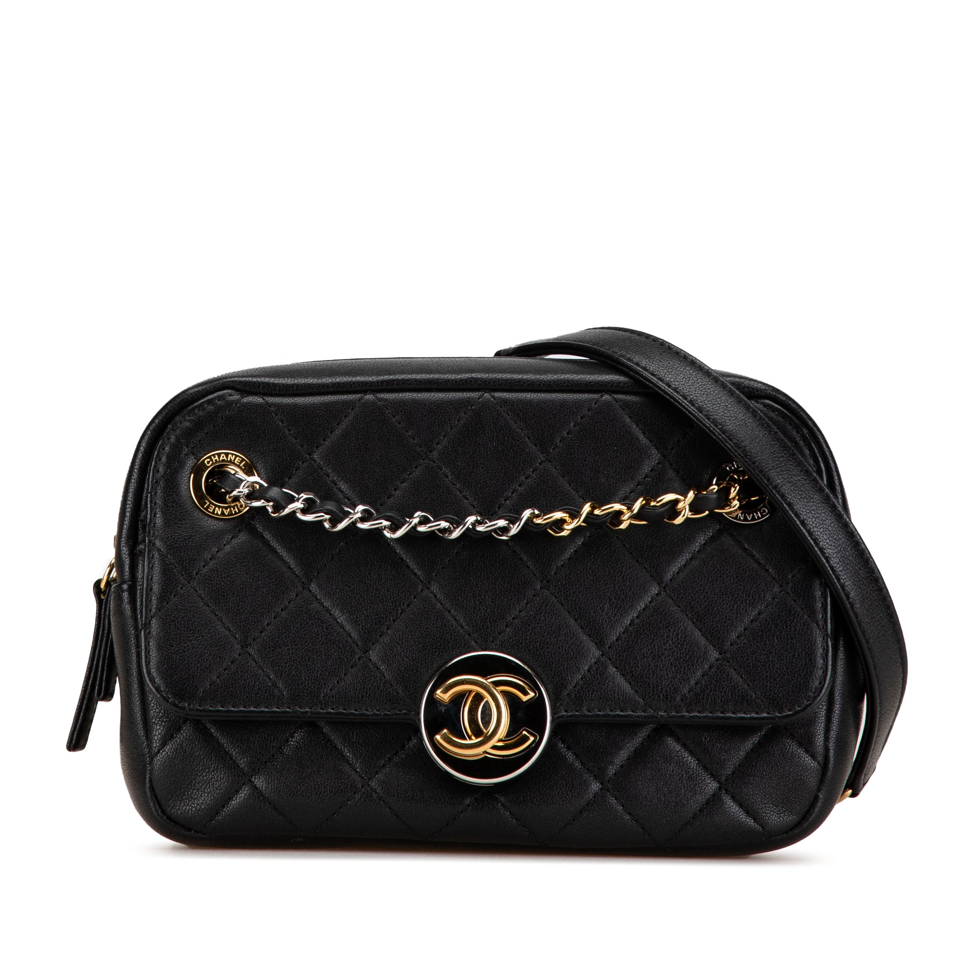 CC Quilted Lambskin Chain Camera Bag