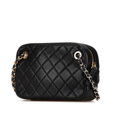 CC Quilted Lambskin Chain Camera Bag