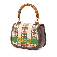 100th Anniversary Medium Canvas 1947 Bamboo Top Handle Bag