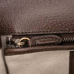 100th Anniversary Medium Canvas 1947 Bamboo Top Handle Bag