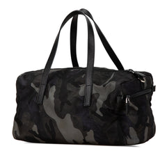 Tessuto Camouflage and Saffiano Satchel