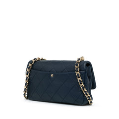 Small Lambskin Elegant Chain Single Flap