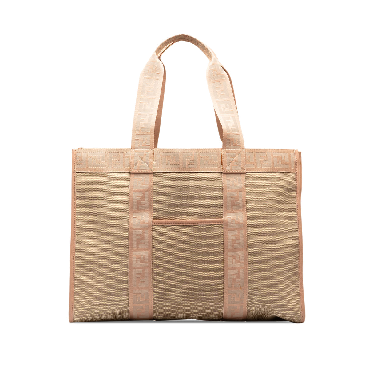 Zucca-Trimmed Canvas Tote_0