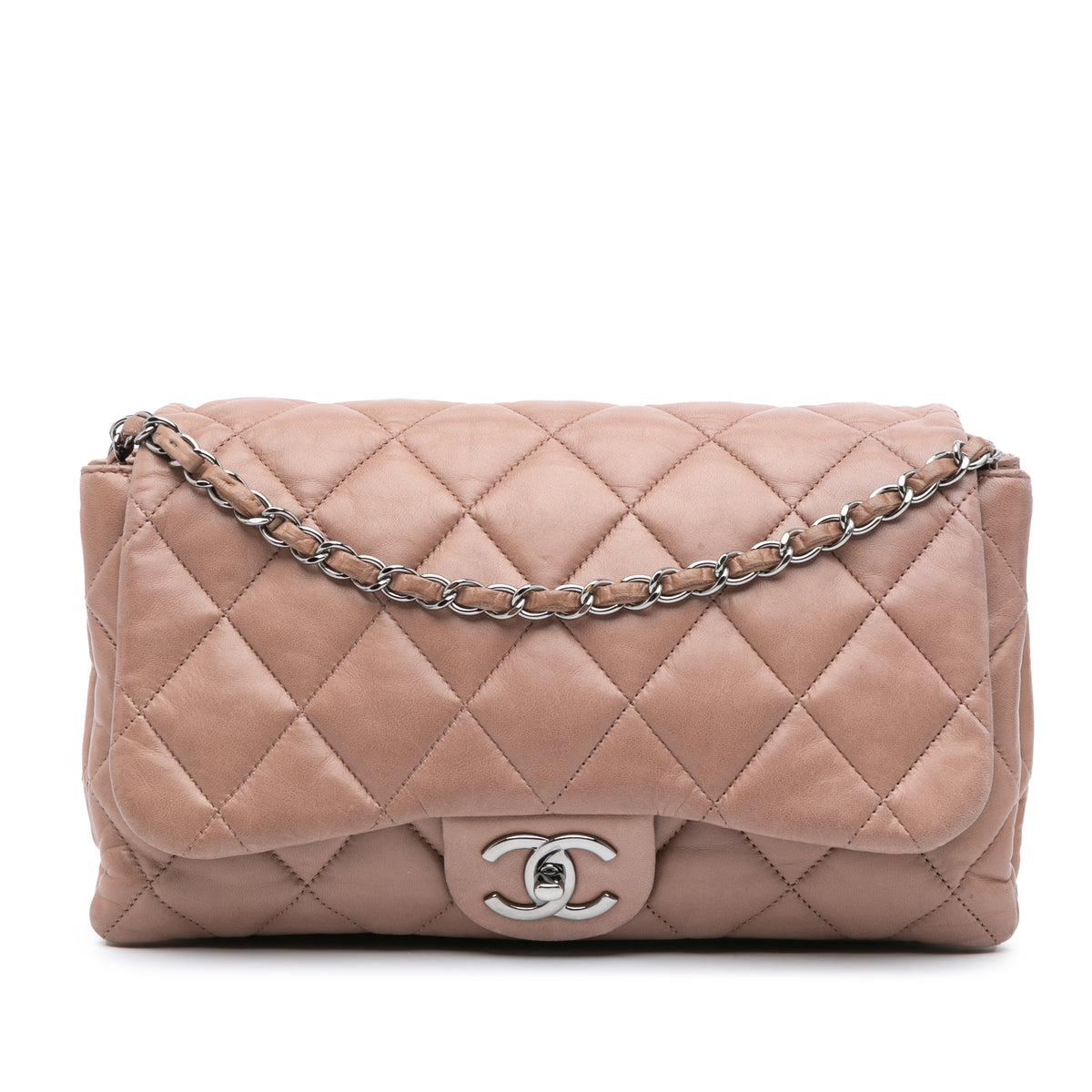 Quilted Lambskin 3 Accordion Flap
