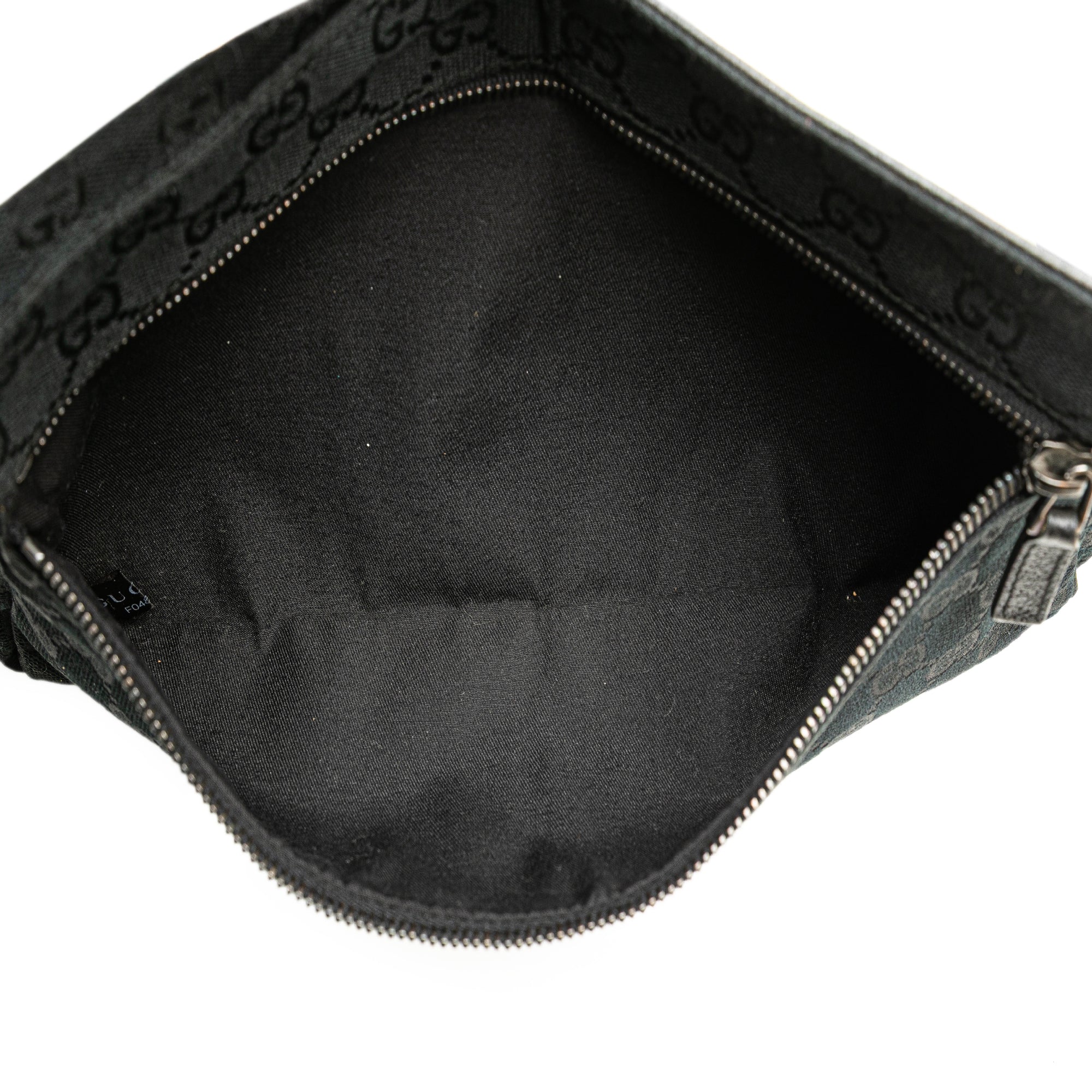 GG Canvas Double Pocket Belt Bag