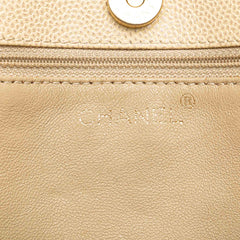 CC Quilted Caviar Wood Chain Tote