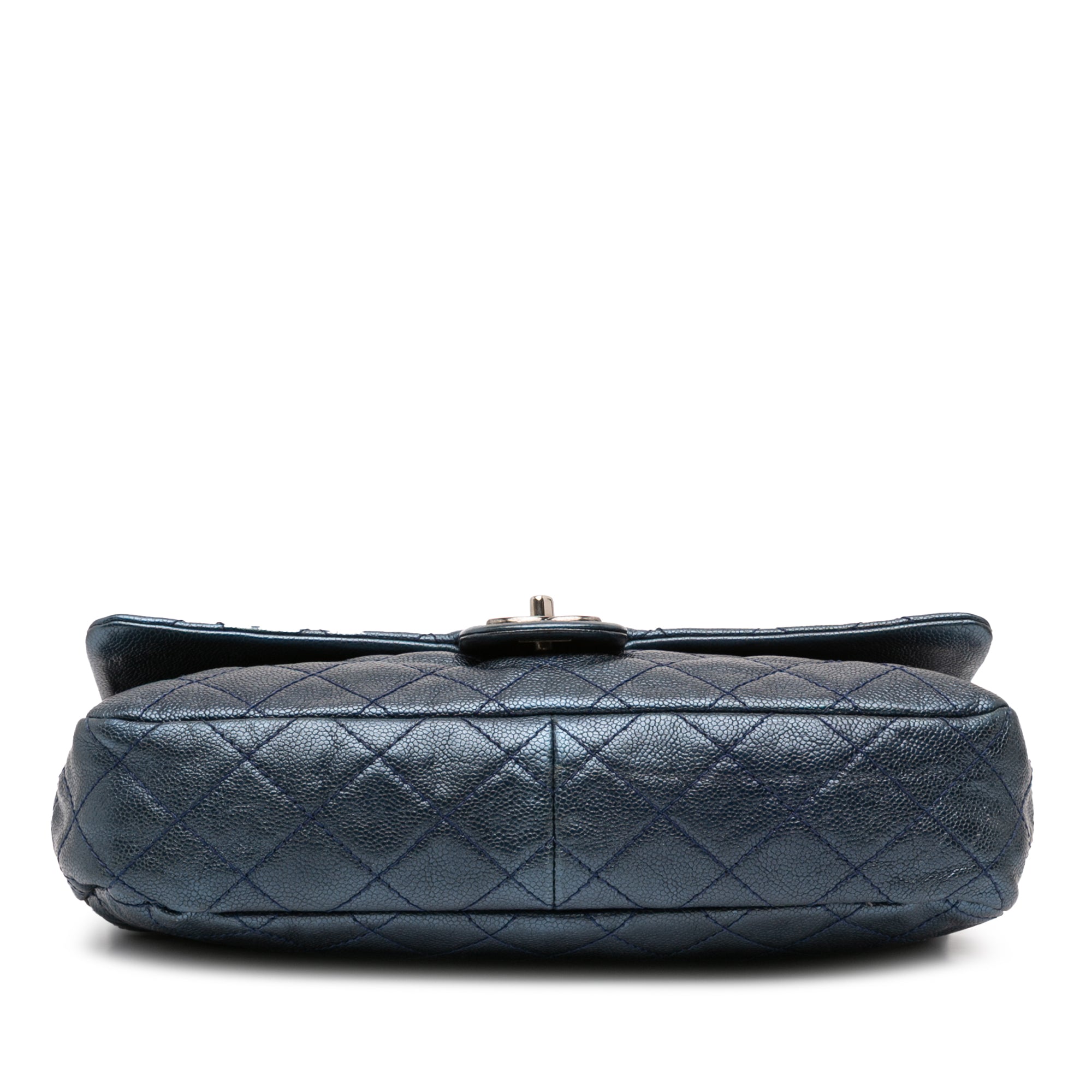 Jumbo Quilted Iridescent Caviar Easy Flap