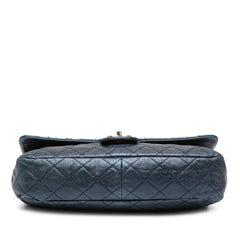 Jumbo Quilted Iridescent Caviar Easy Flap