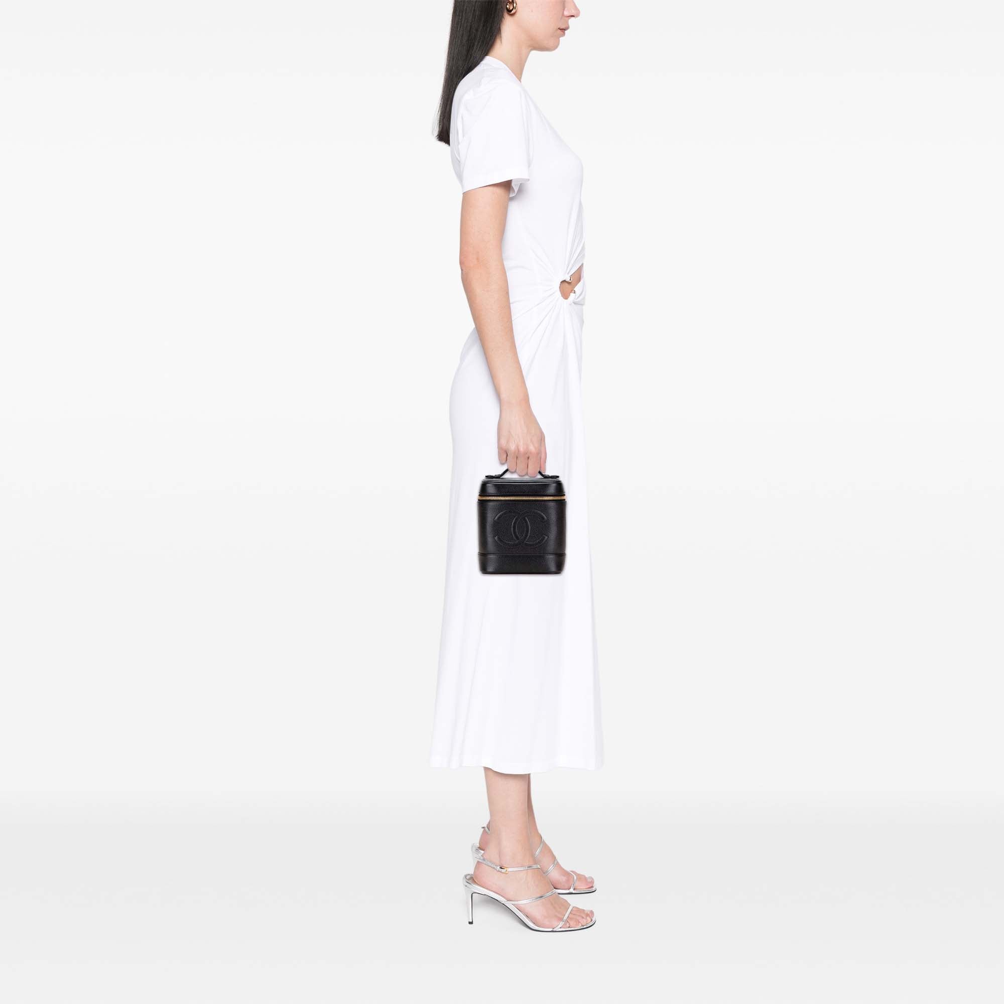 CC Caviar Vanity Bag