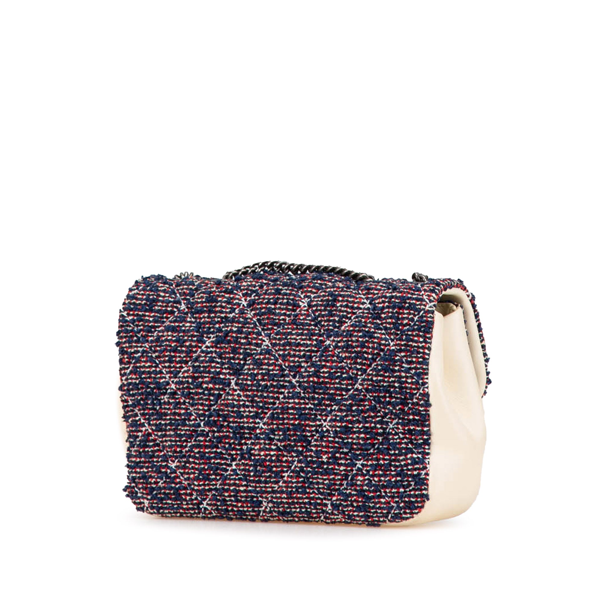 Mini Rectangular Tweed Single Flap