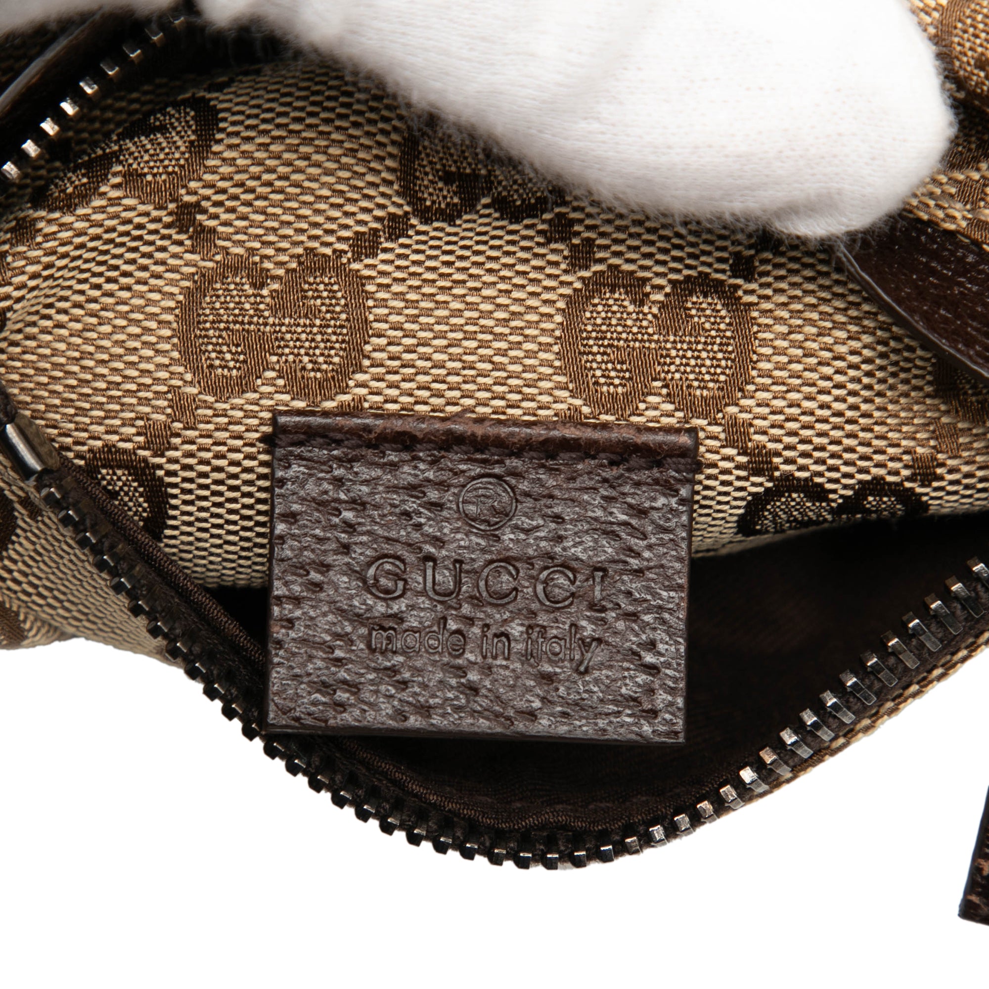 GG Canvas Double Pocket Belt Bag