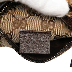 GG Canvas Double Pocket Belt Bag