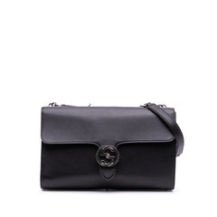Medium Leather Dollar Interlocking G Crossbody