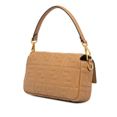 Zucca Embossed Baguette Satchel