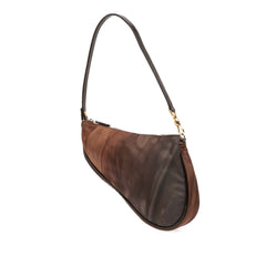 Mini Printed Nylon Saddle Pochette