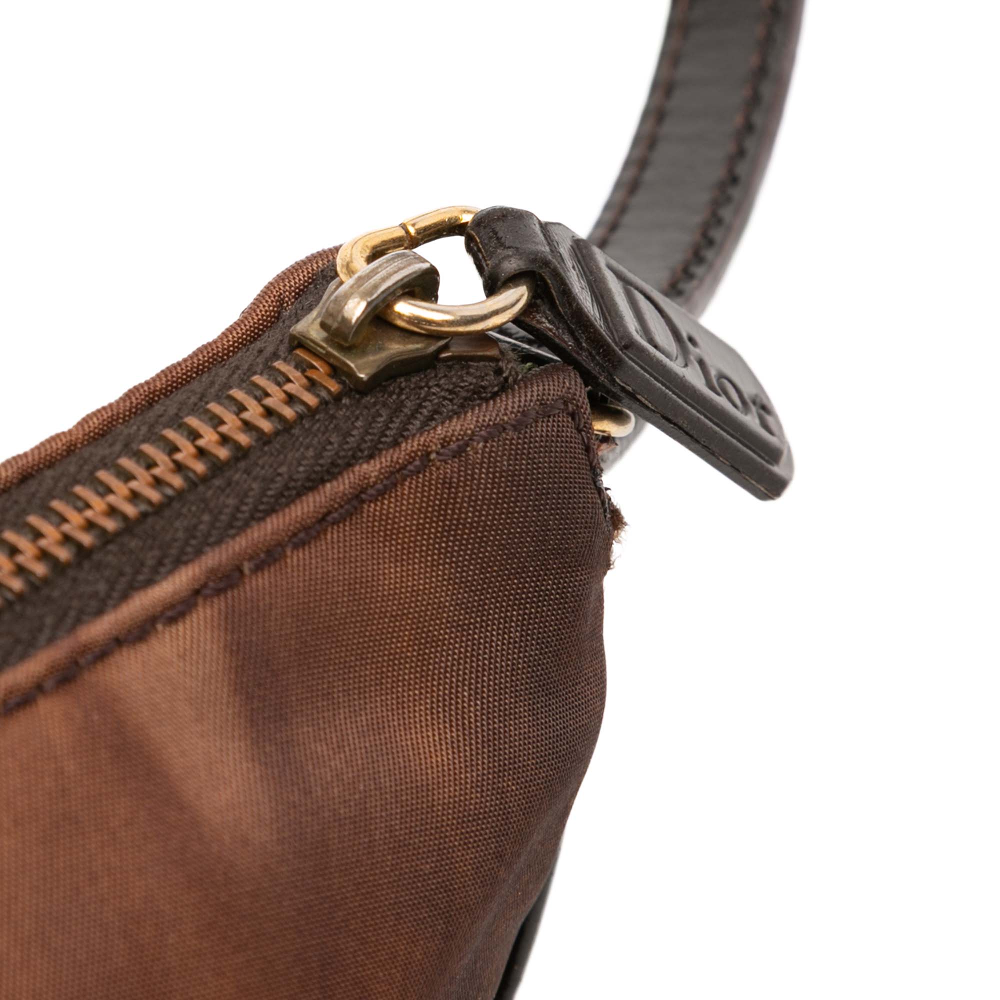 Mini Printed Nylon Saddle Pochette