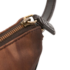Mini Printed Nylon Saddle Pochette