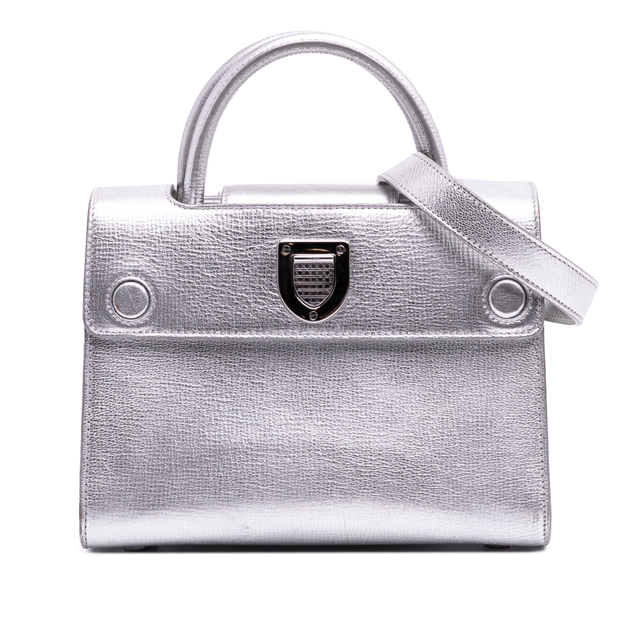 Mini Grained Calfskin Diorever Satchel