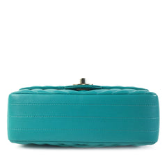Mini Rectangular Chevron Lambskin Single Flap