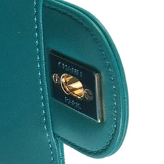 Mini Rectangular Chevron Lambskin Single Flap