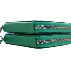 Mini Saffiano Lux Double Triangle Satchel