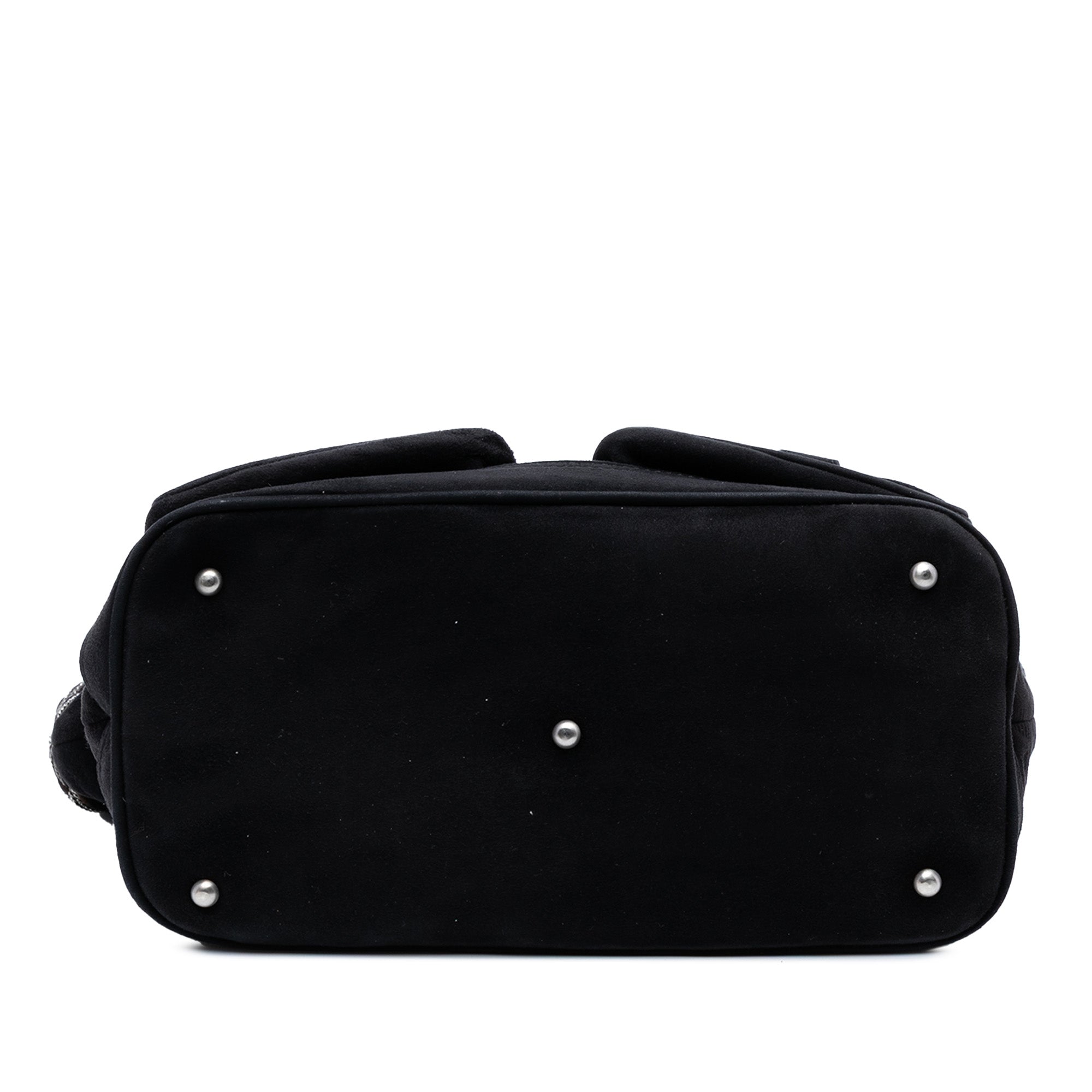 Suede Braided Chain Pocket Tote