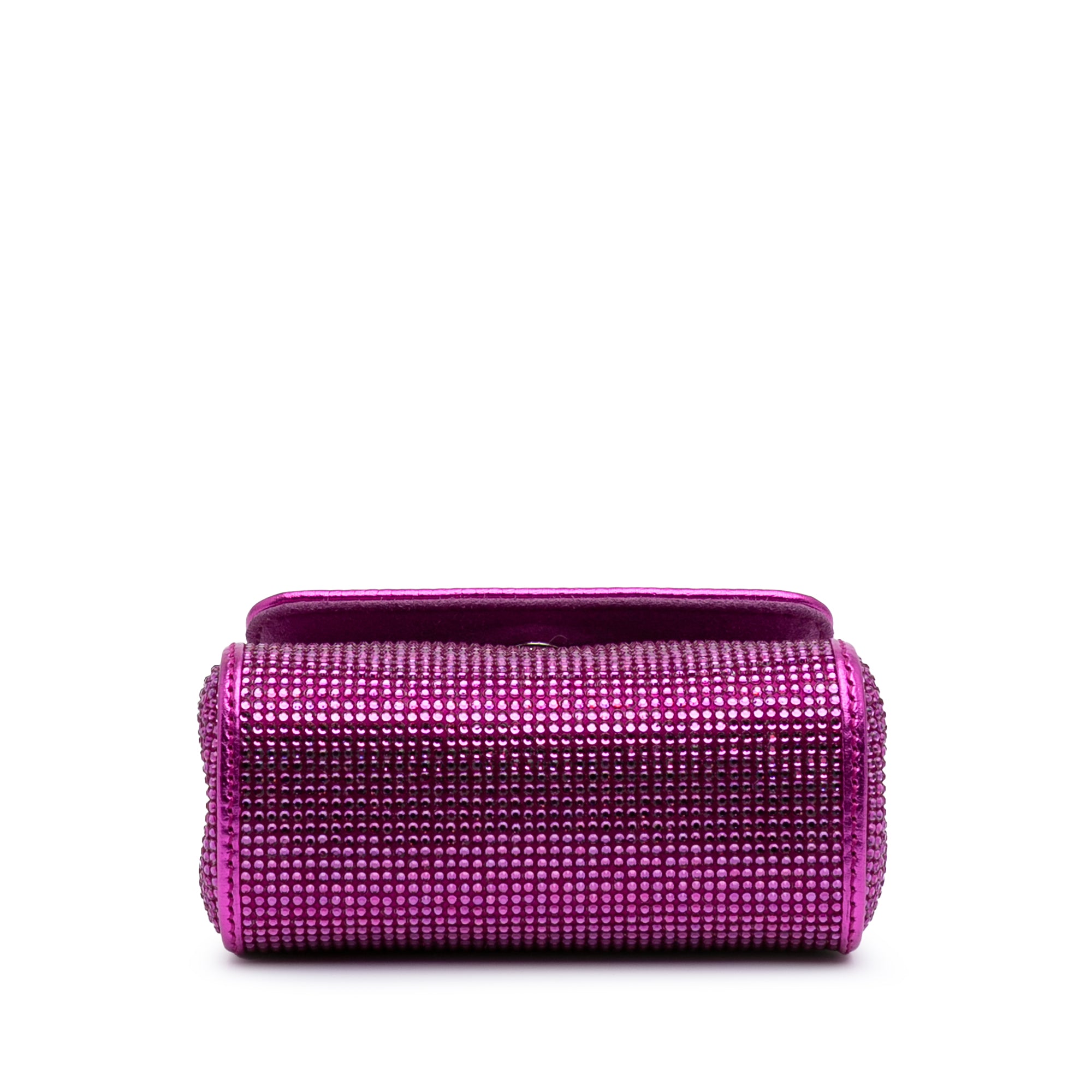 Mini Crystal Embellished Satin Sicily Bag
