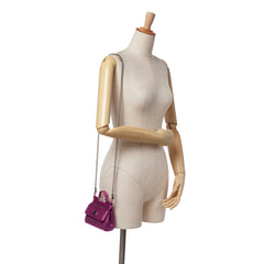 Mini Crystal Embellished Satin Sicily Bag