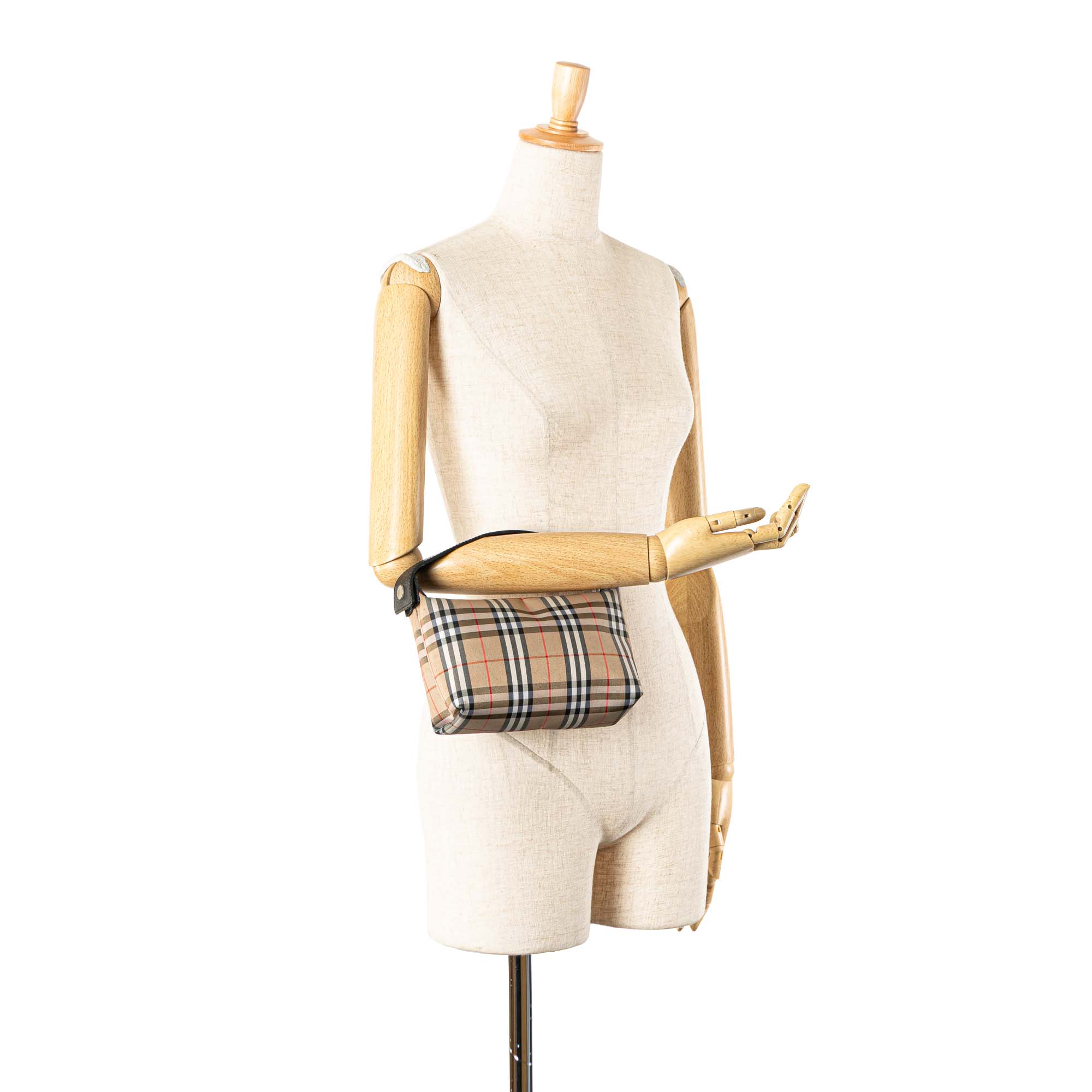 House Check Canvas Handbag