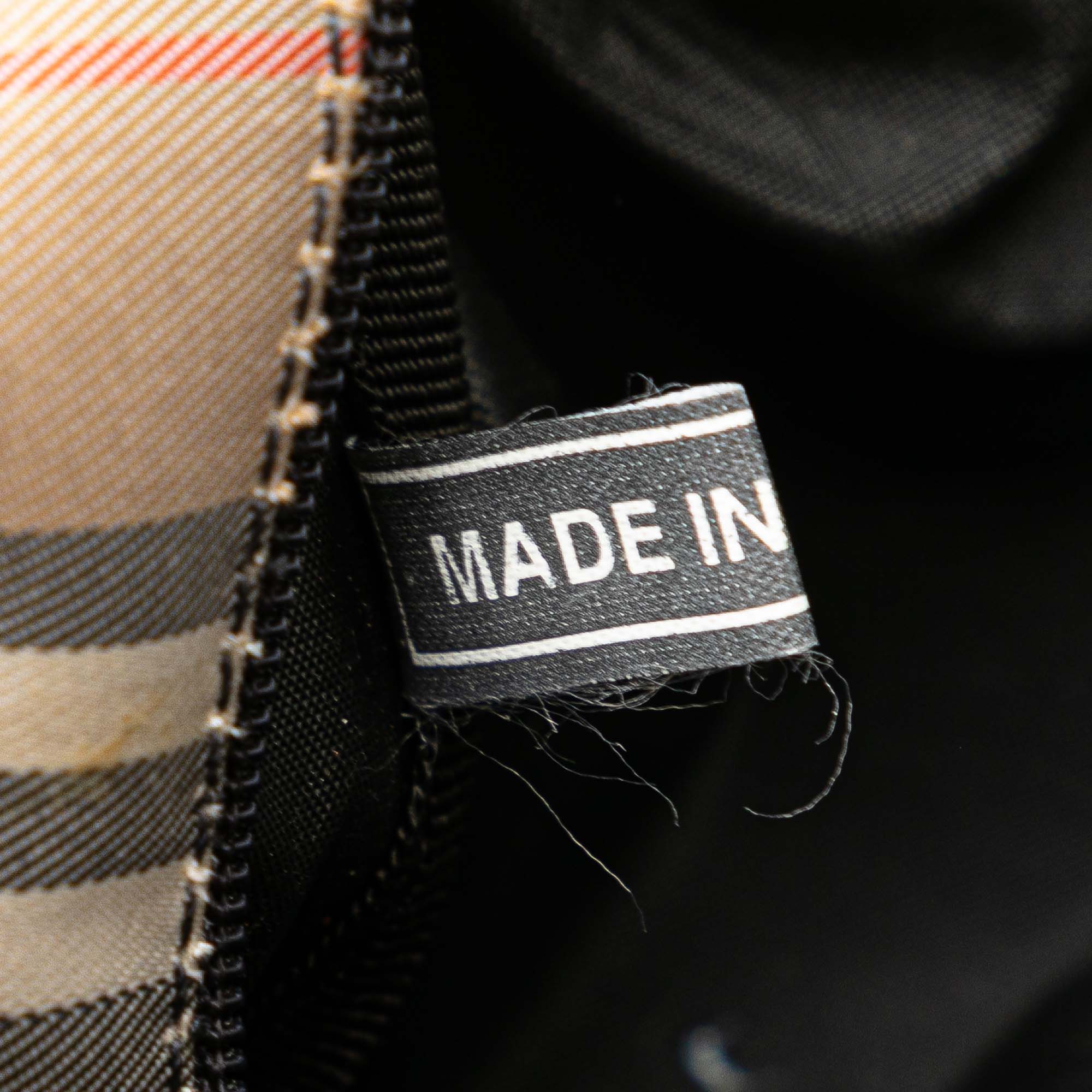 House Check Canvas Handbag