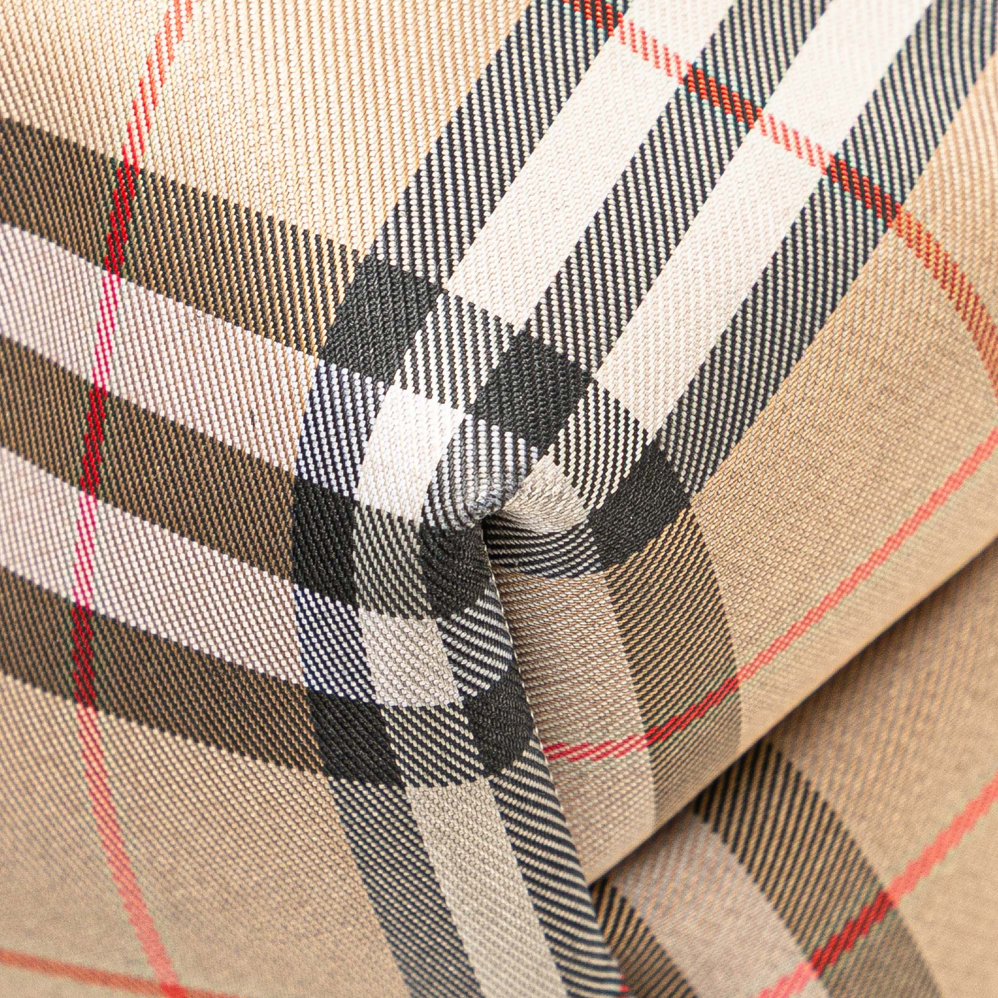 House Check Canvas Handbag