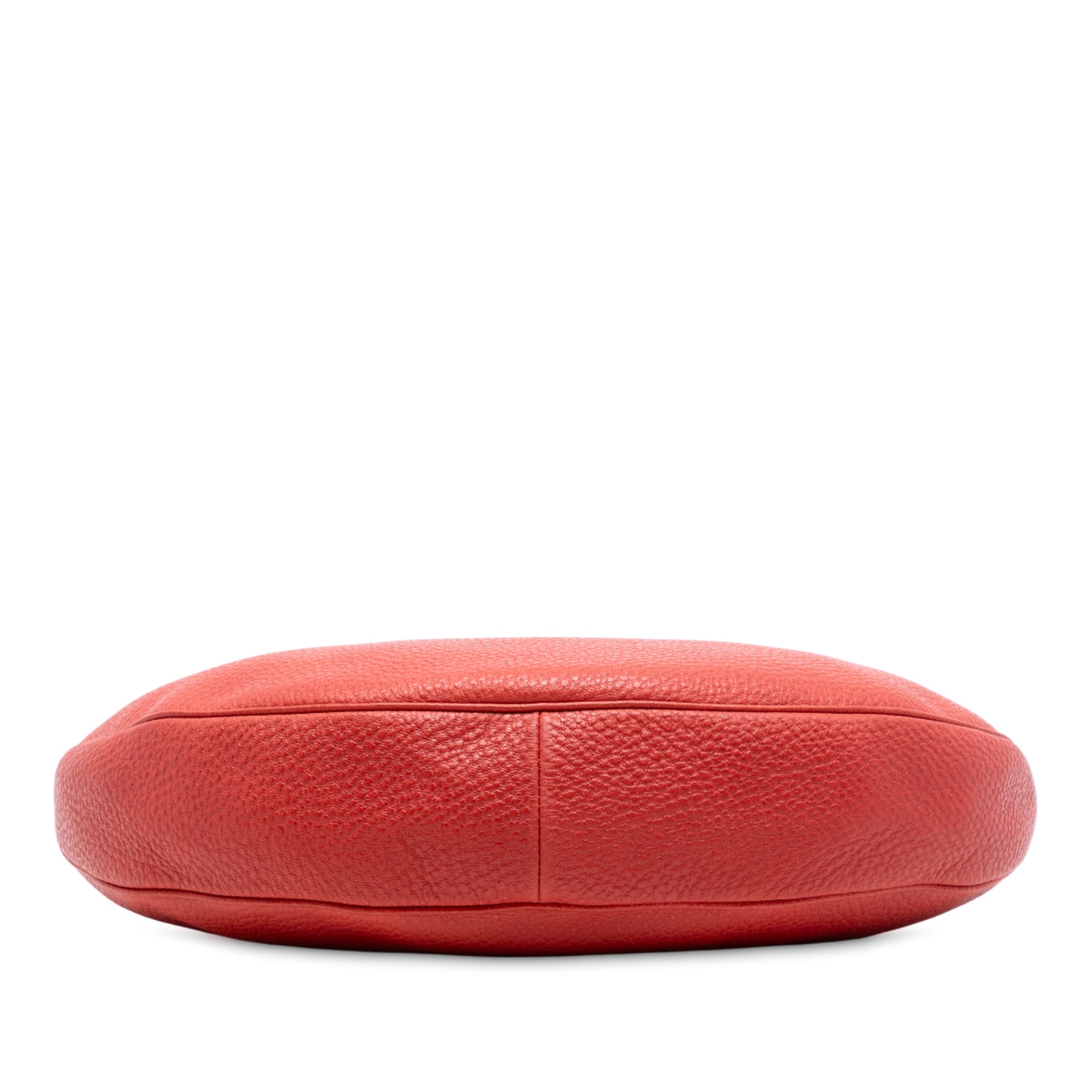 Pebbled Calfskin Bamboo Ring Hobo