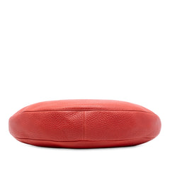 Pebbled Calfskin Bamboo Ring Hobo